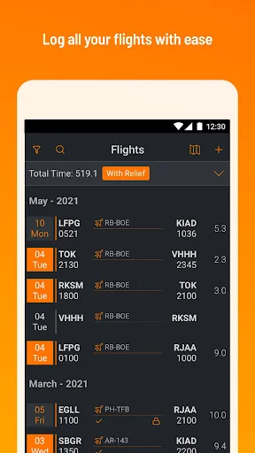 RB Pilot Logbook by CAE