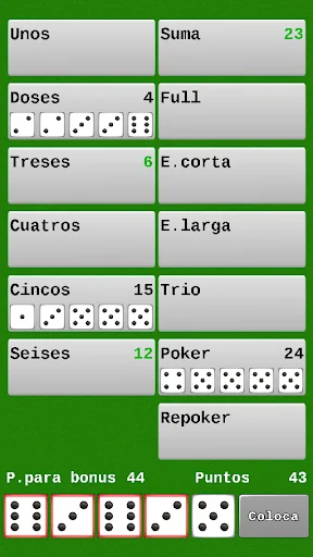 Juego de dados