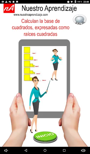 Calcular la base de cuadrados 