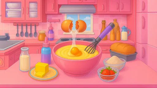 Fruit Chocolate Cake Cooking