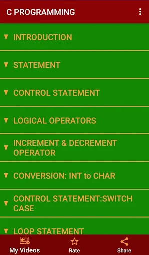 Programming in C