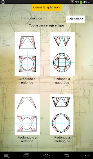 Desarrollador cuadrado redondo