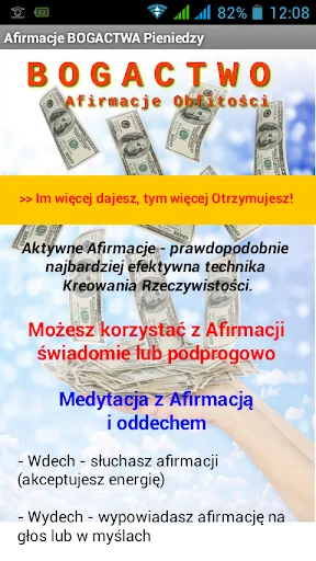 Afirmacje Pieniędzy i BOGACTWA