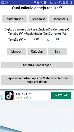 Cálculo Elétrico ++