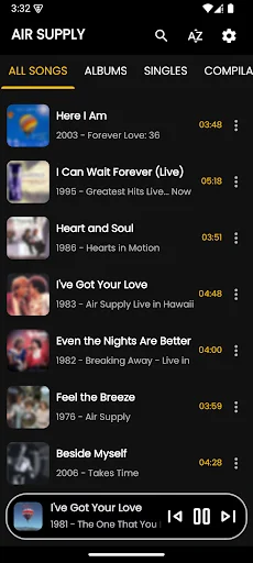 Air Supply Songs & Lyrics
