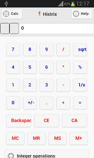 Histrix Calculator