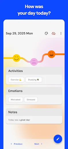 Mood Tracker & Journal: Pixels