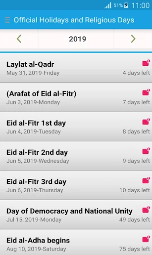 Public Holidays Religious Days