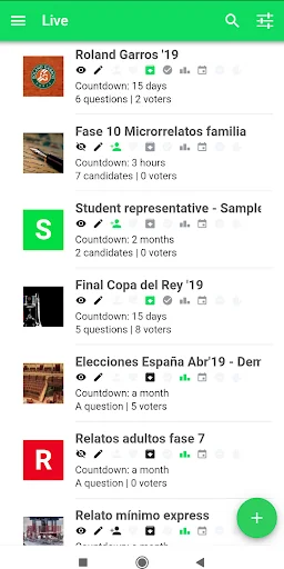 Atenea - Surveys and voting