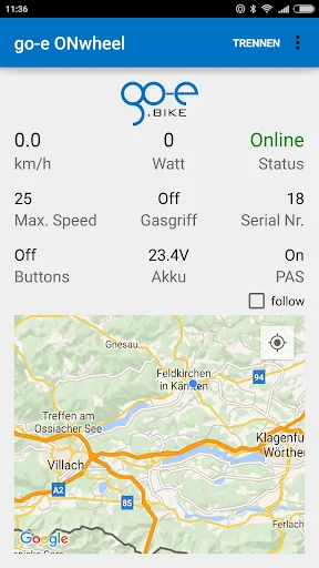 go-e ONwheel (Bluetooth, until