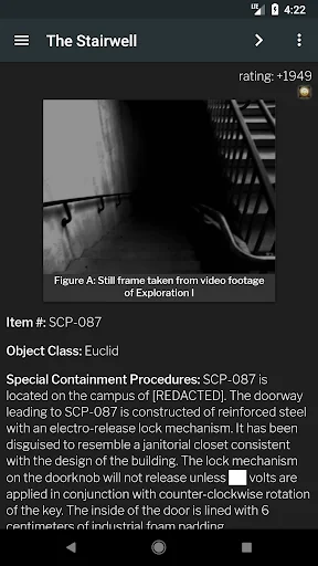 Reader for SCP Wiki