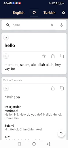 Turkish English Dictionary