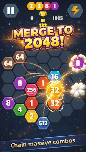 Match4+ 2048 Merge Puzzle