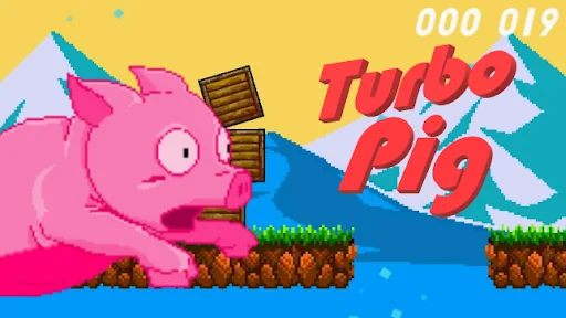 Turbo Pig platformer pixel art