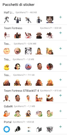 Valve Games Stickers WASticker