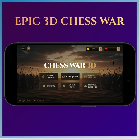 Chess War 3D Fight: Checkmate