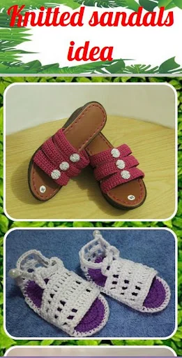 Knitted sandals idea