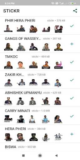STICKR: All in one Hindi WA St