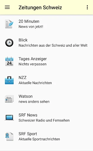 Zeitungen Schweiz