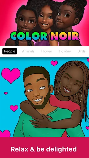 Color Noir Coloring Book App