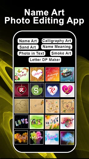 Name Art Photo Editing App