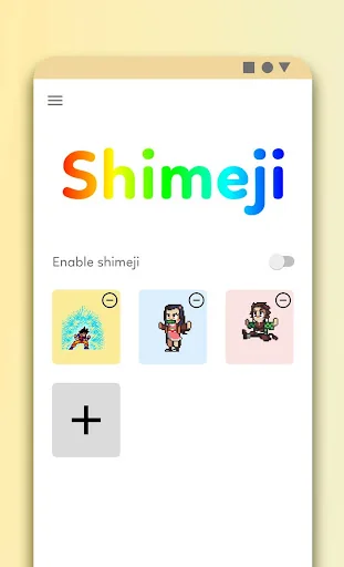 Anime Shimeji - Cool Sticker A