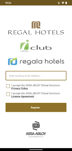 Regal Hotels Mobile Keys