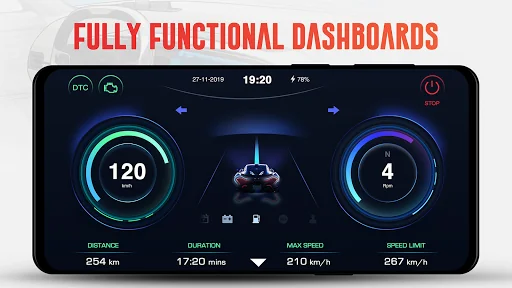 GPS Speedometer OBD2 Dashboard