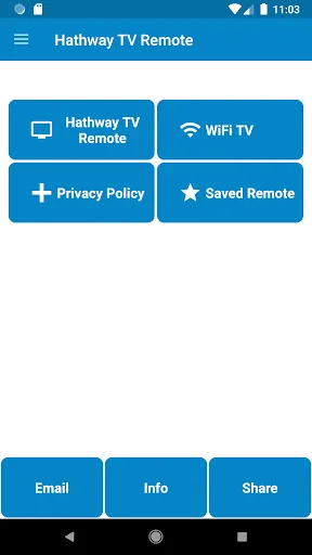 HathWay TV Remote Control