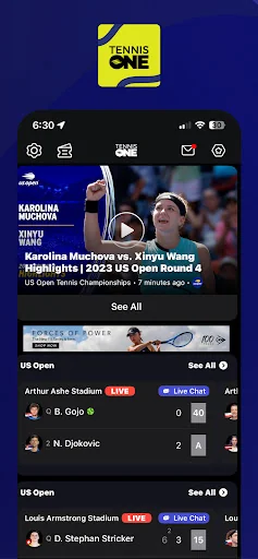 TennisONE - Tennis Live Scores