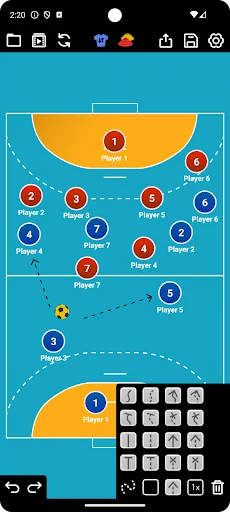 Coach Tactic Board: Handball