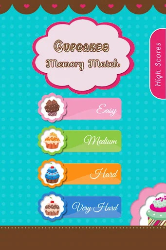 Cupcakes Memory Card Game