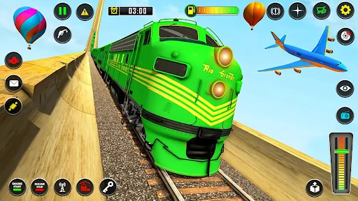 Mega Ramp Train Stunt Game
