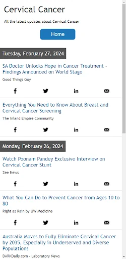 Cervical Cancer News