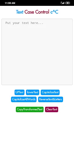 Text Case Control