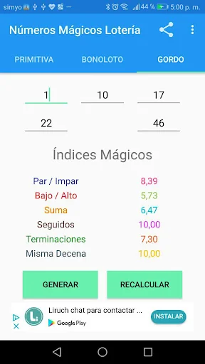 Números Mágicos de la Primitiv