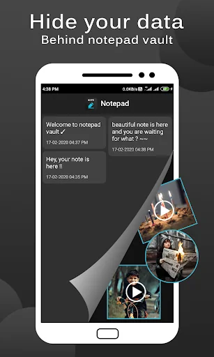 Hide Photos & videos - Notepad