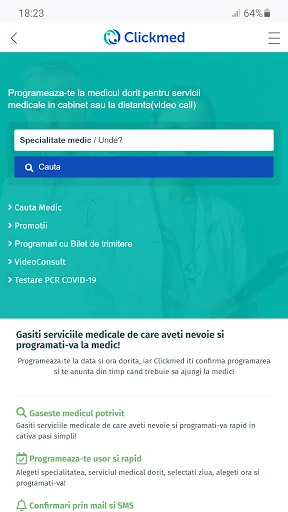 ClickMed - programare la medic
