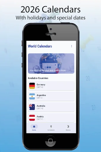 Calendars 2026 with holidays