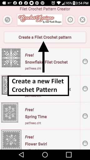 Filet Crochet Pattern Creator