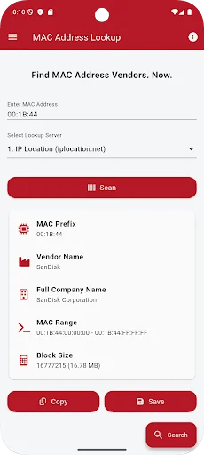 Mac Address Lookup