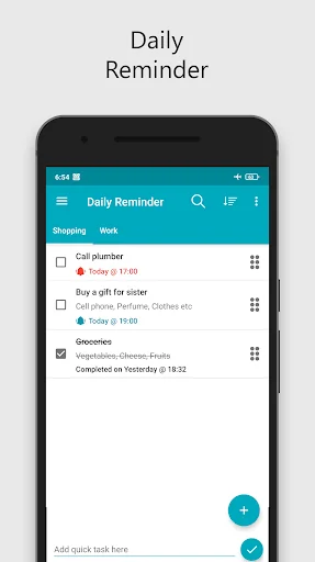 Daily Reminder To Do Task List