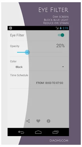 Eye Filter (Blue light filter)