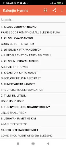 Kalenjin Hymns