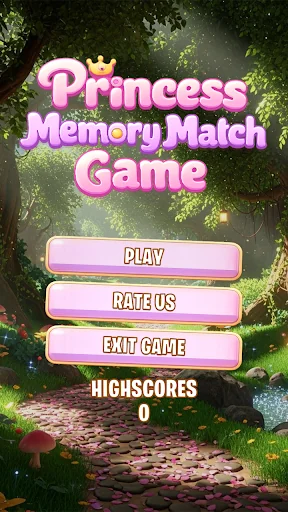 Princess Memory Match Game