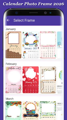 Calendar Photo Frames 2026
