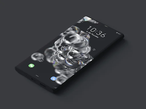 S20 One-UI Dark Live Wallpaper