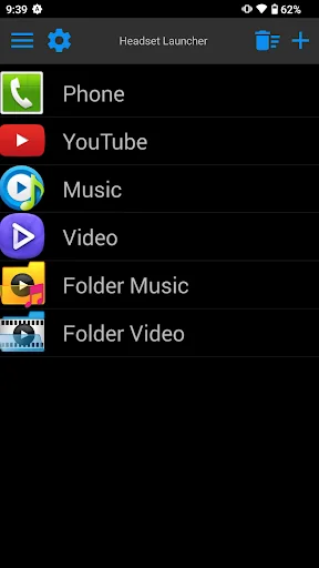 Headset (Earphone) Launcher