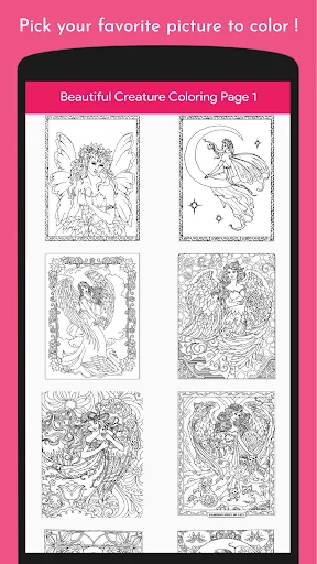 Angel and Fairy Coloring Book