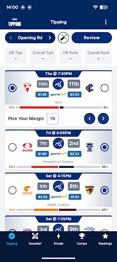 AFL Tipping